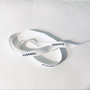 Chanel 1/2" wide white ribbon 100% Authentic
